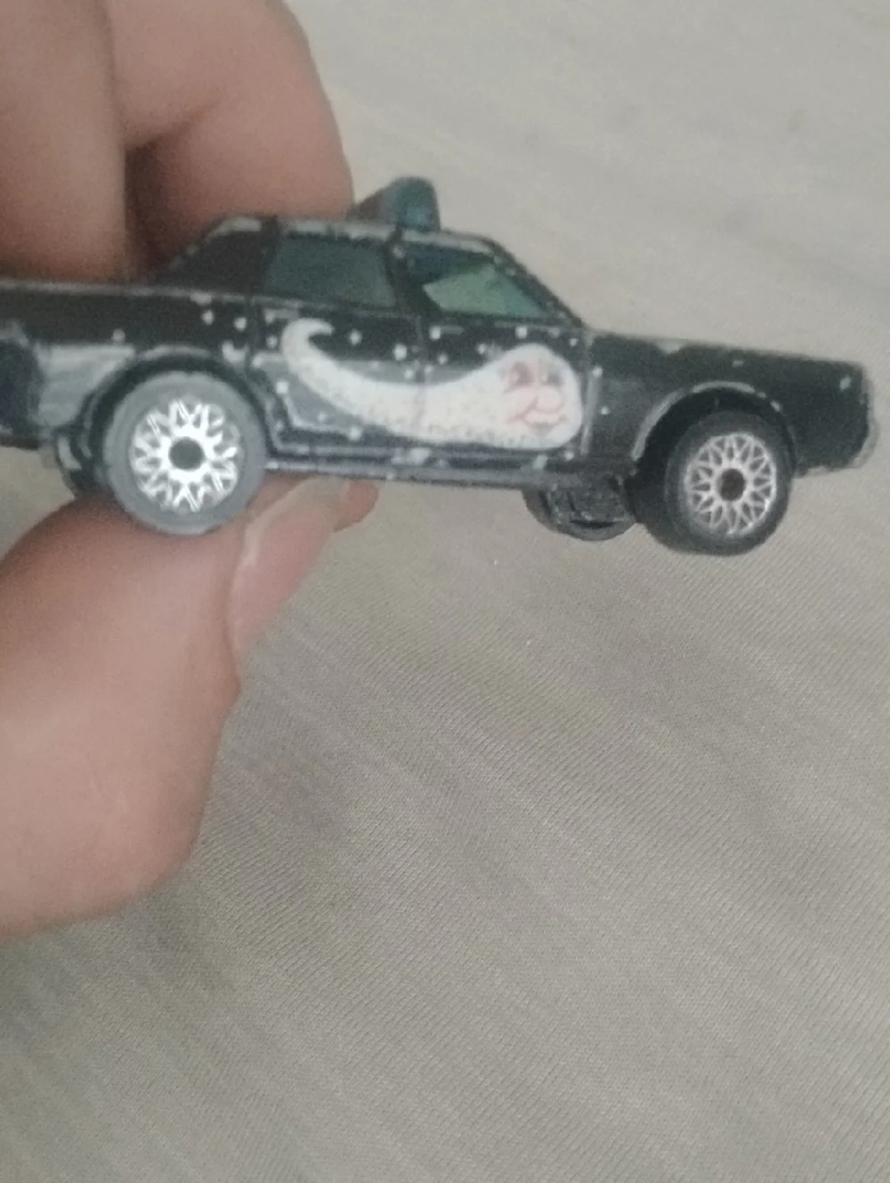 Black Space-Themed Toy Police Car - Haley's Comet Special Edition